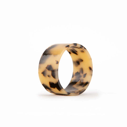 Light Tortoise Acetate Napkin Ring