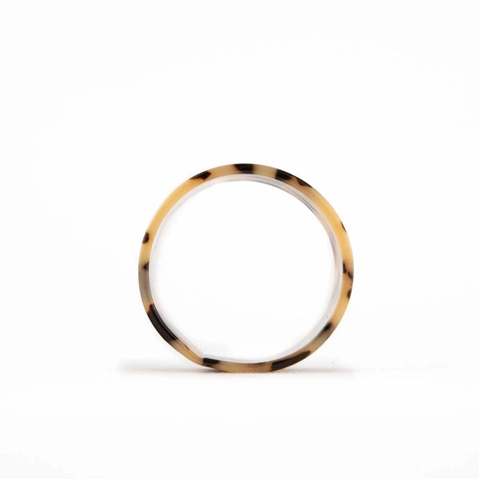 Light Tortoise Acetate Napkin Ring