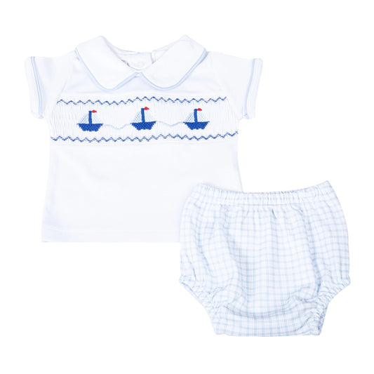 Ahoy Baby Classics Smocked Diaper Cover Set