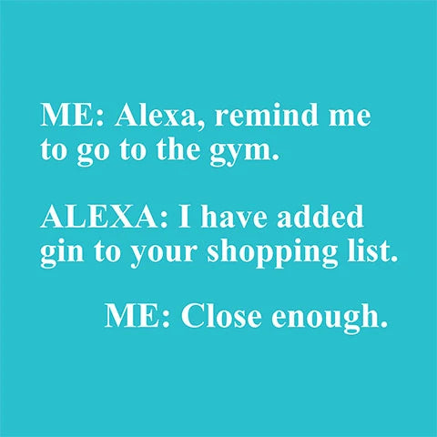Remind Me to Go to the Gym Cocktail Napkins