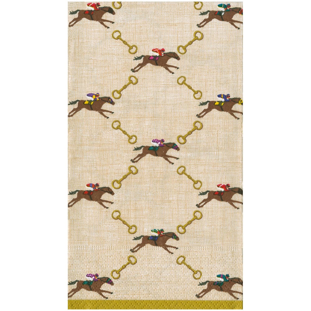 And They're Off! Linen Guest Towels