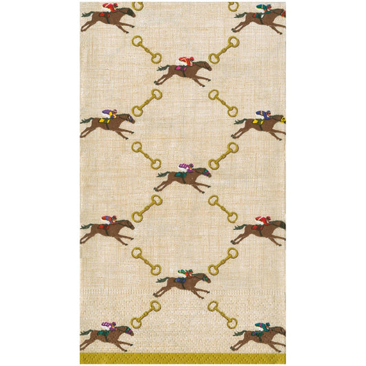 And They're Off! Linen Guest Towels