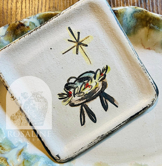 Rosaline Pottery Born is the King Trinket Tray