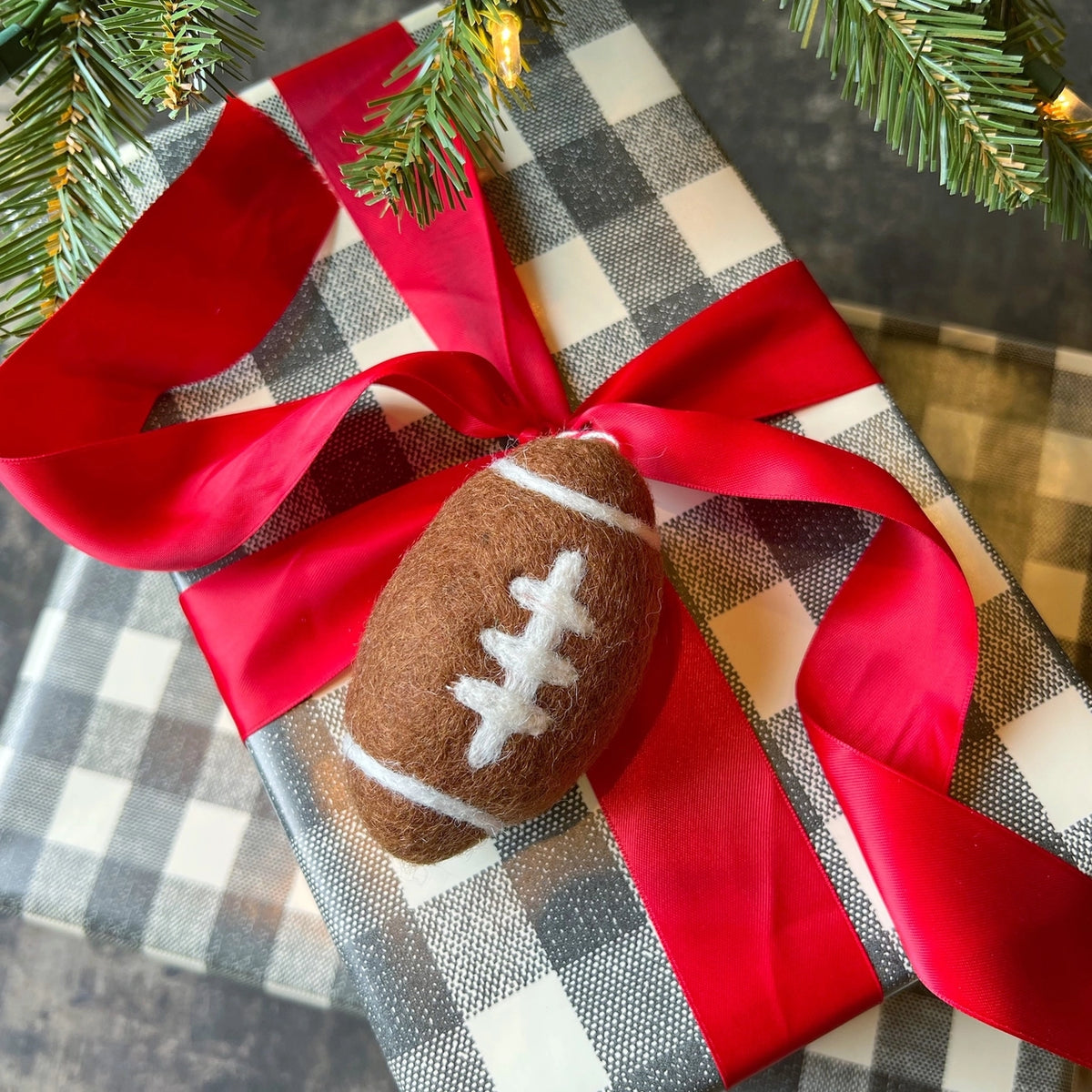 Sport Ball Felt Wool Christmas Ornament