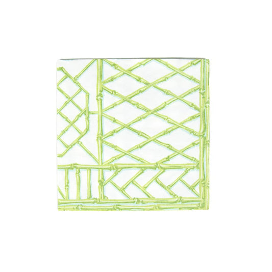 Bamboo Screen Moss Green Airlaid Paper Linen Luncheon Napkins