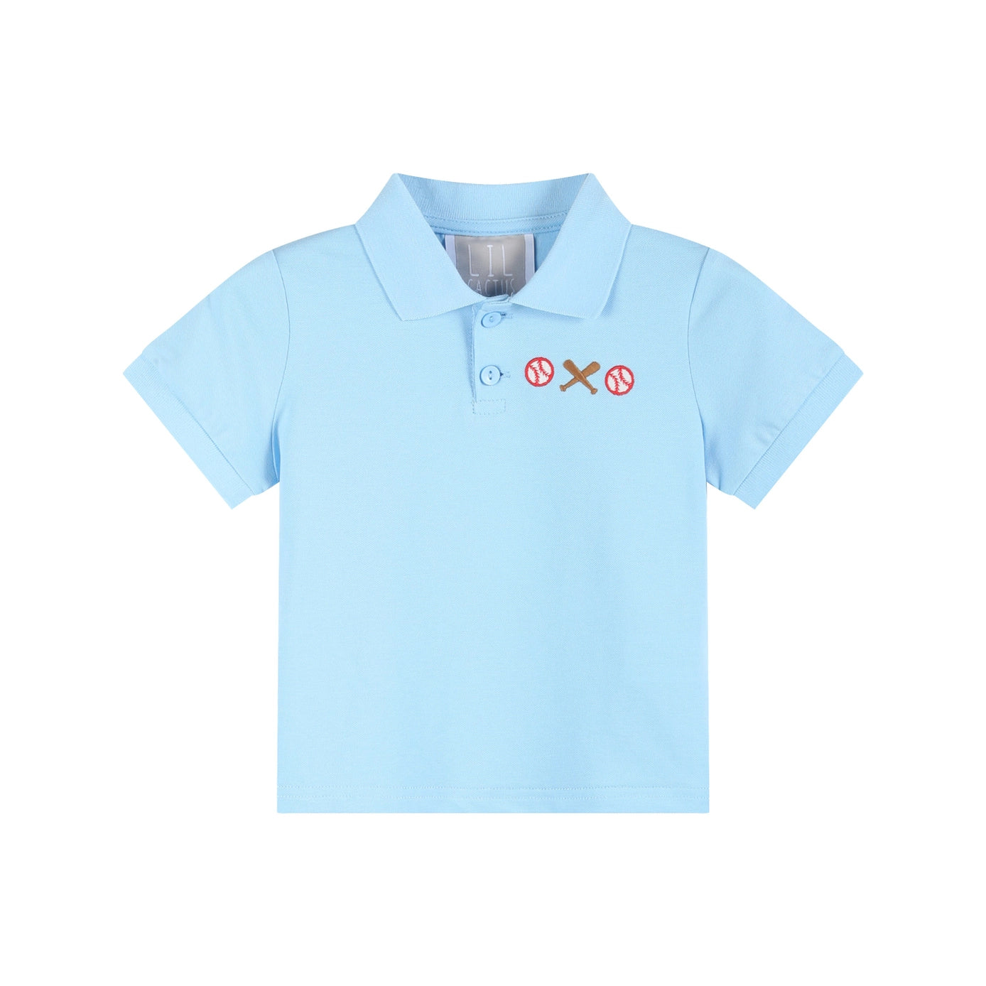 Blue Baseball Polo Shirt