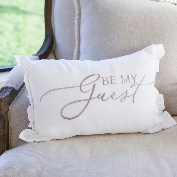 Be My Guest Linen Décor Pillow