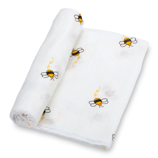 Bee-Utiful Baby Swaddle Blanket