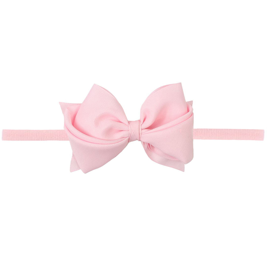 Thin Nylon Headband with Small Bella Hair Bow