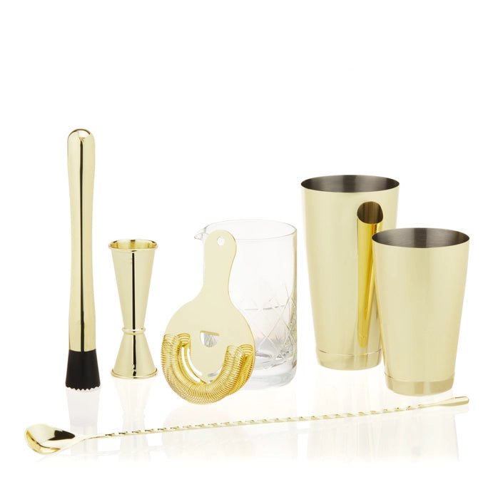 Belmont Gold-Plated Bar Essentials Set