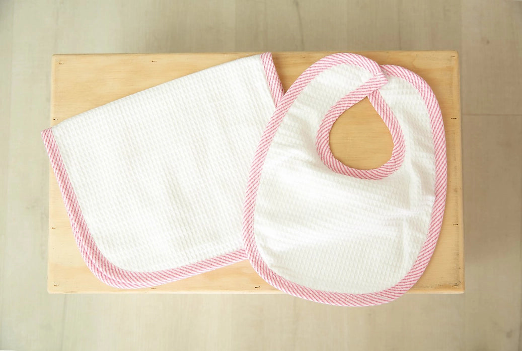 Bib and Burp Cloth Set