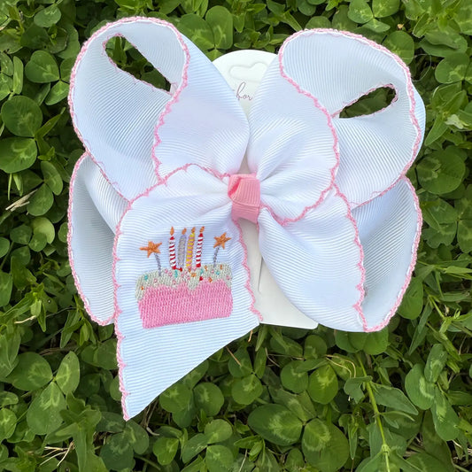 Birthday Cake Hair Bow
