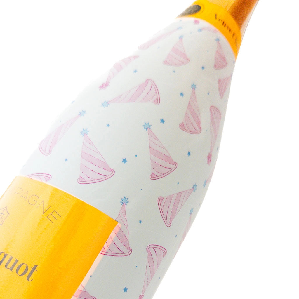 Beau Bottles Champagne Wrap – Pastel Birthday Party Hats