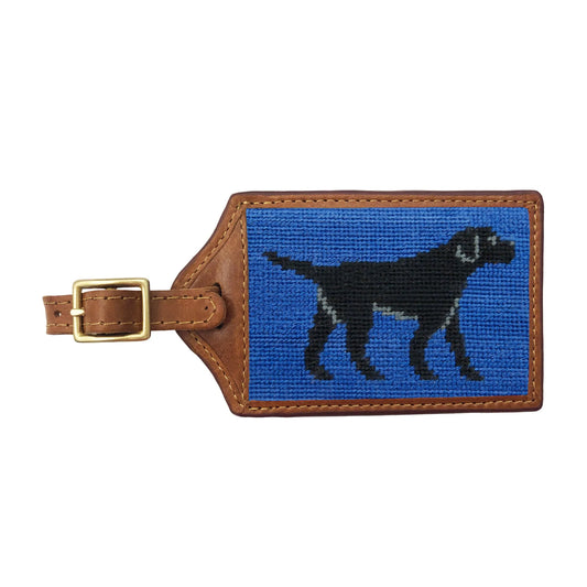Black Lab Walking Luggage Tag