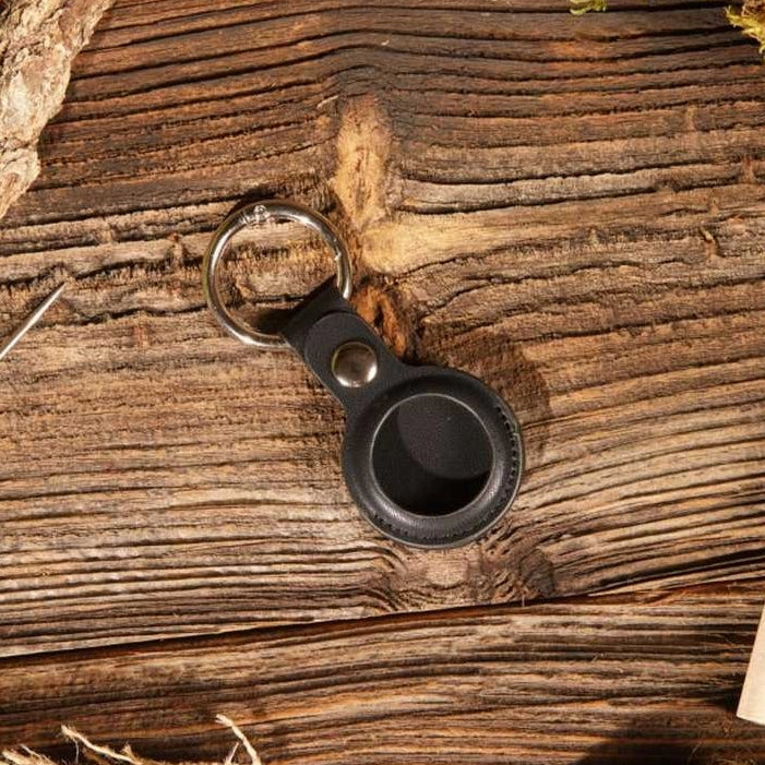 Leather Airtag Keychain