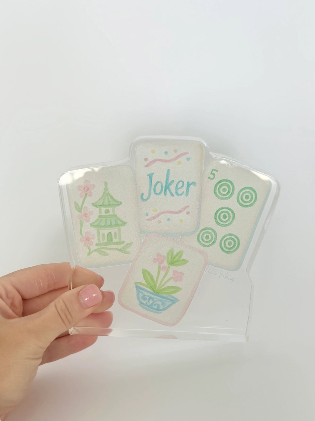 Acrylic Mahjong Mini Block