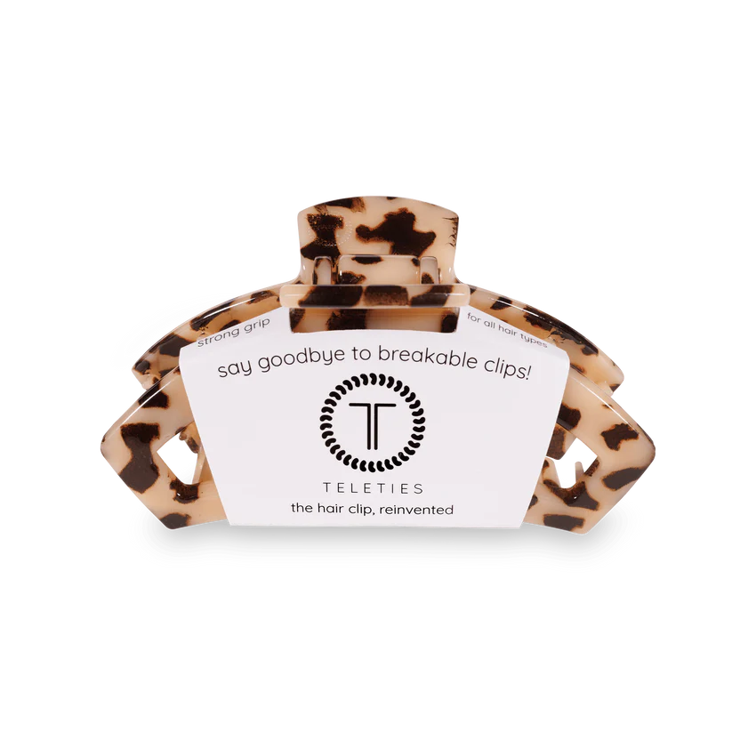 Teleties Open Blonde Tortoise Claw Hair Clip