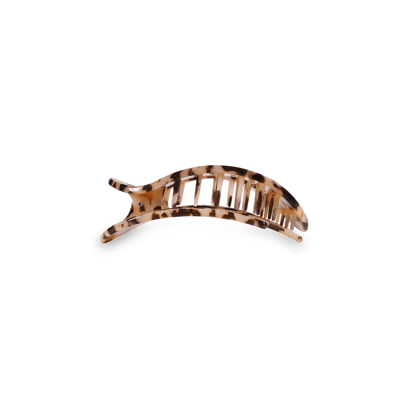 Teleties Blonde Tortoise Flat Round Hair Clip