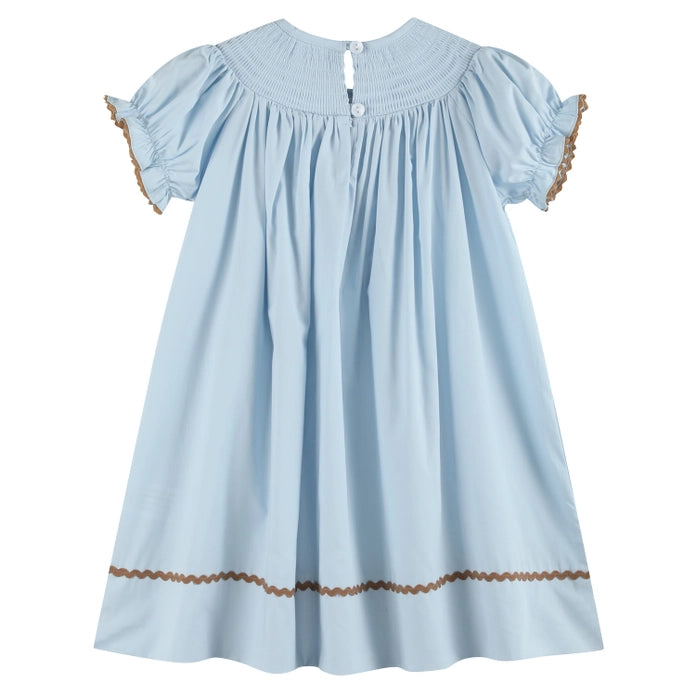 Blue Pumpkin Smocked Bishop Dress