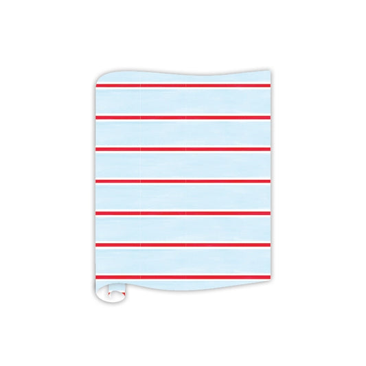 Red, White, & Blue Stripe Paper Table Runner