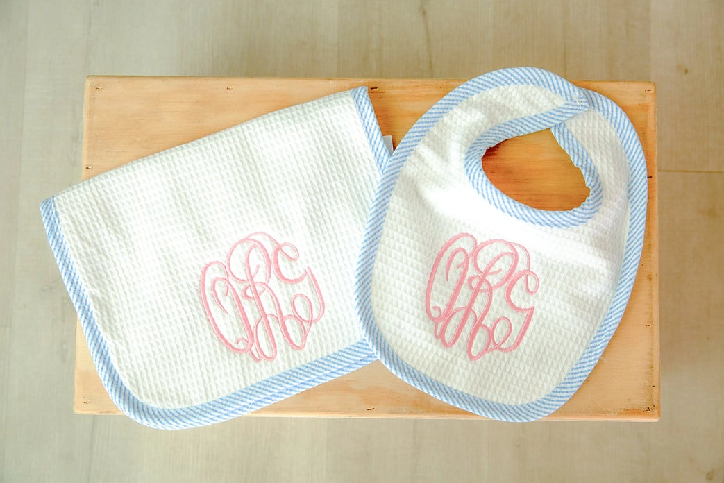 Bib and Burp Cloth Set