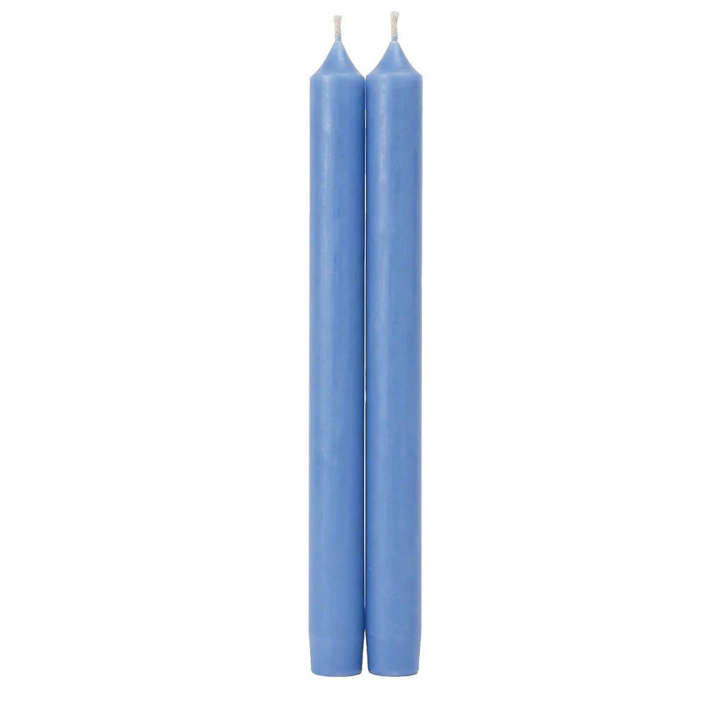 Bluebell 10" Crown Taper Candle Set of 2