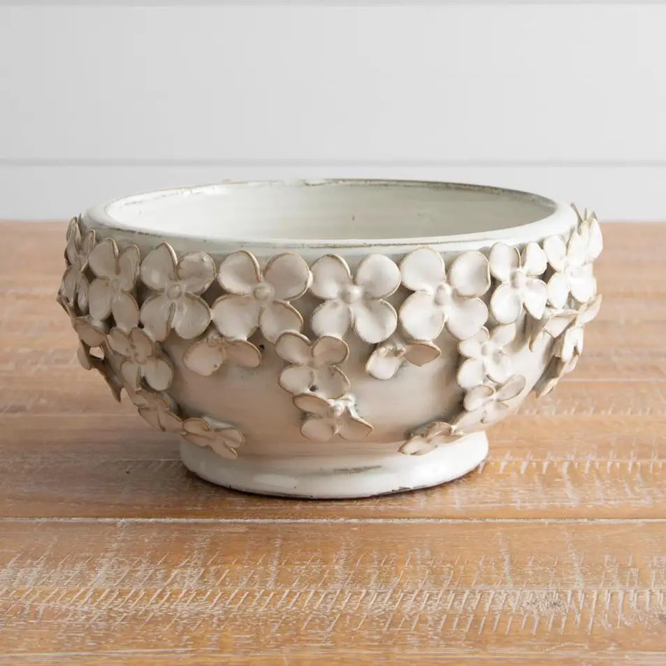 Sculpted Floral Bowl