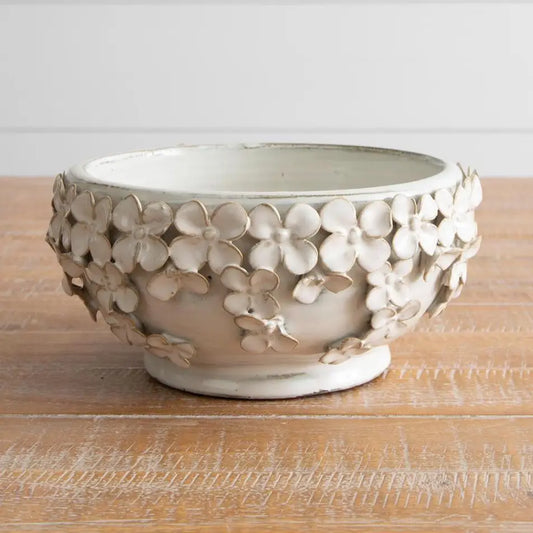 Sculpted Floral Bowl