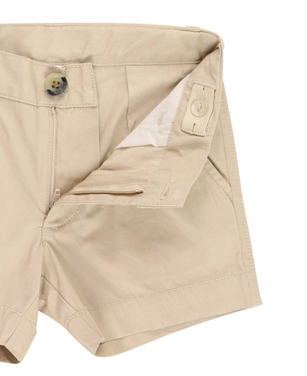 Khaki Stretch Chino Shorts