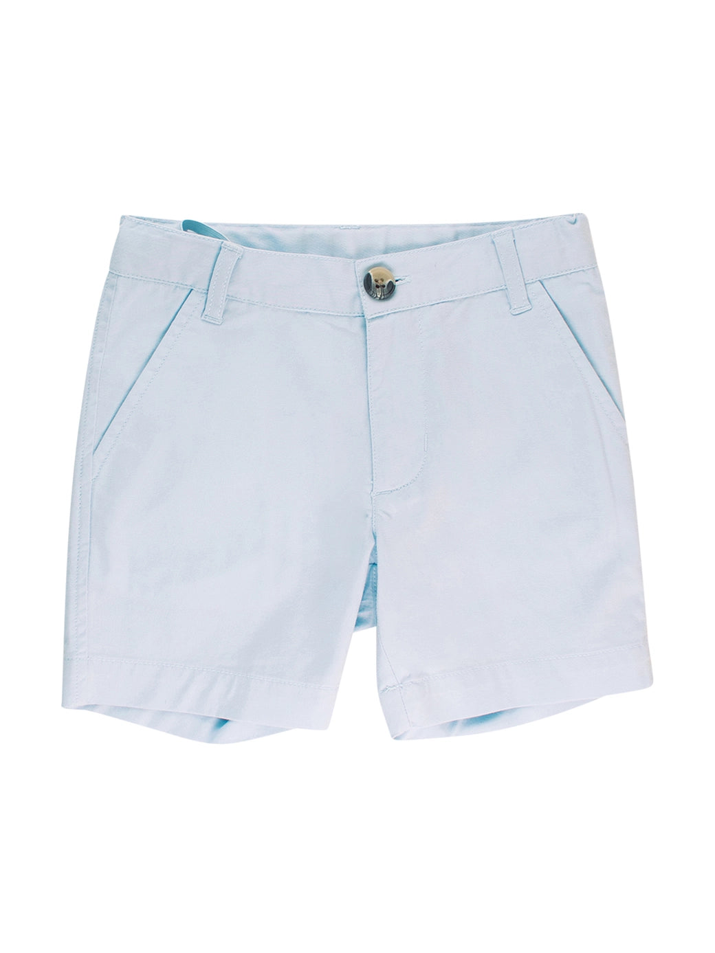 Light Blue Stretch Chino Shorts