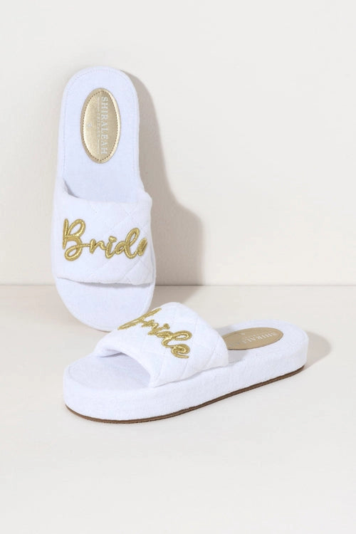 Terry Bride Pool Slides