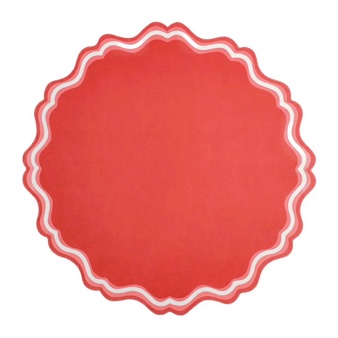Fancy Scallop Paper Placemats