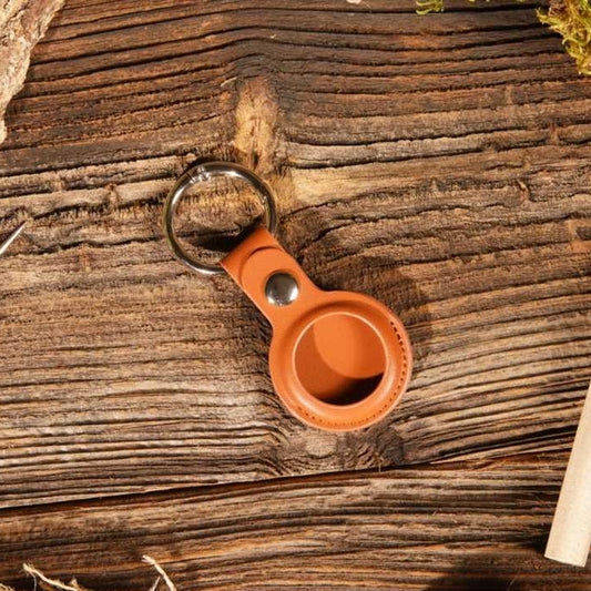 Leather Airtag Keychain