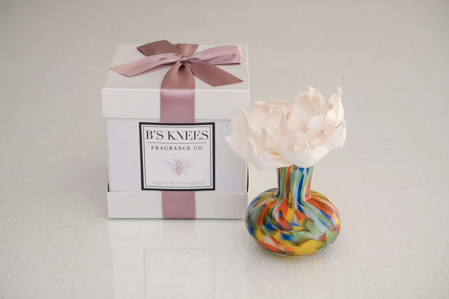 B's Knees French Flower Market Diffuser in Confetti Vase