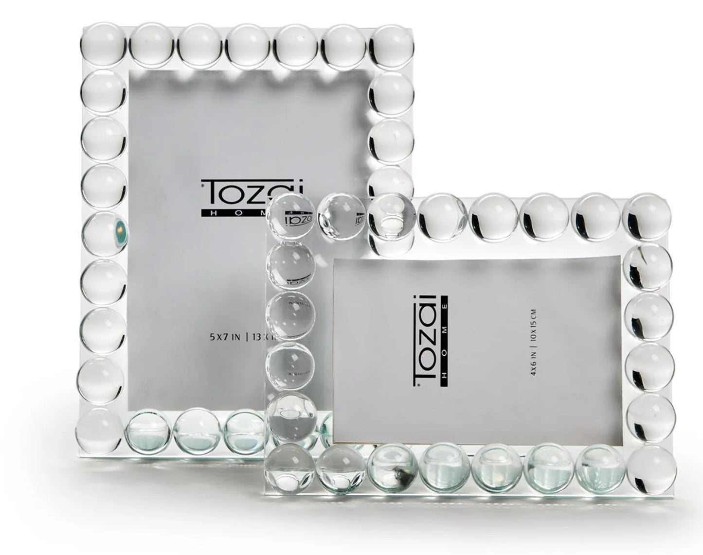 Bubbles Crystal Glass Photo Frame