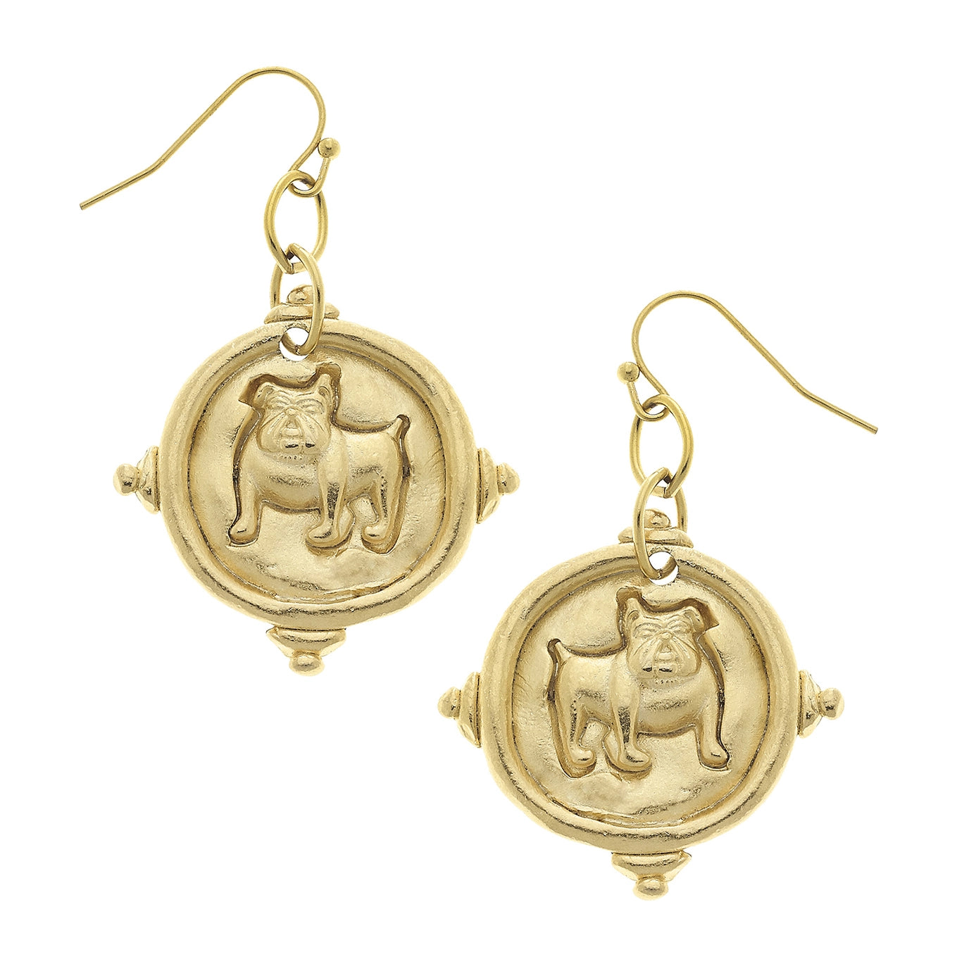 Susan Shaw Bulldog Earrings