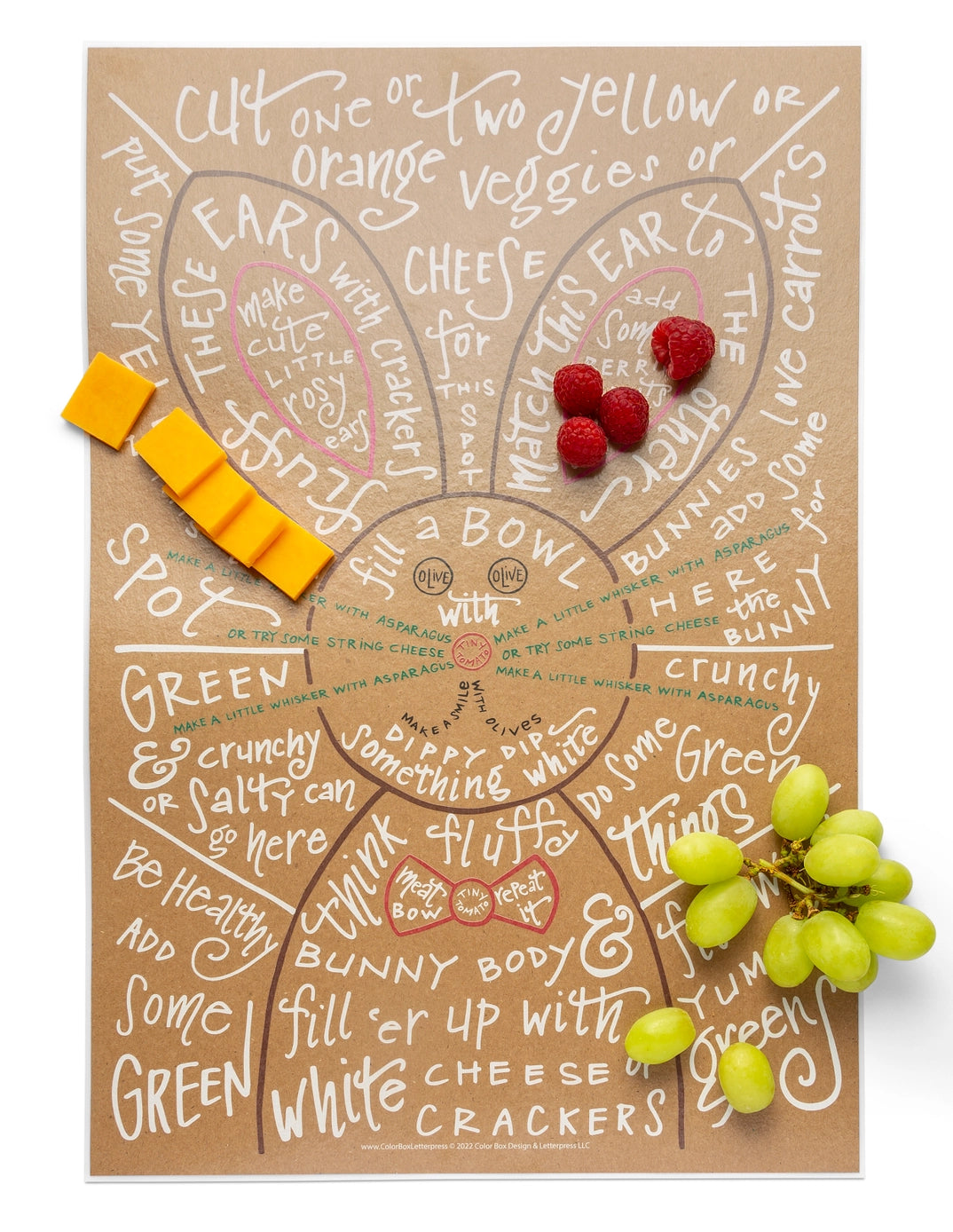Bunny Charcuterie Cheat Sheet