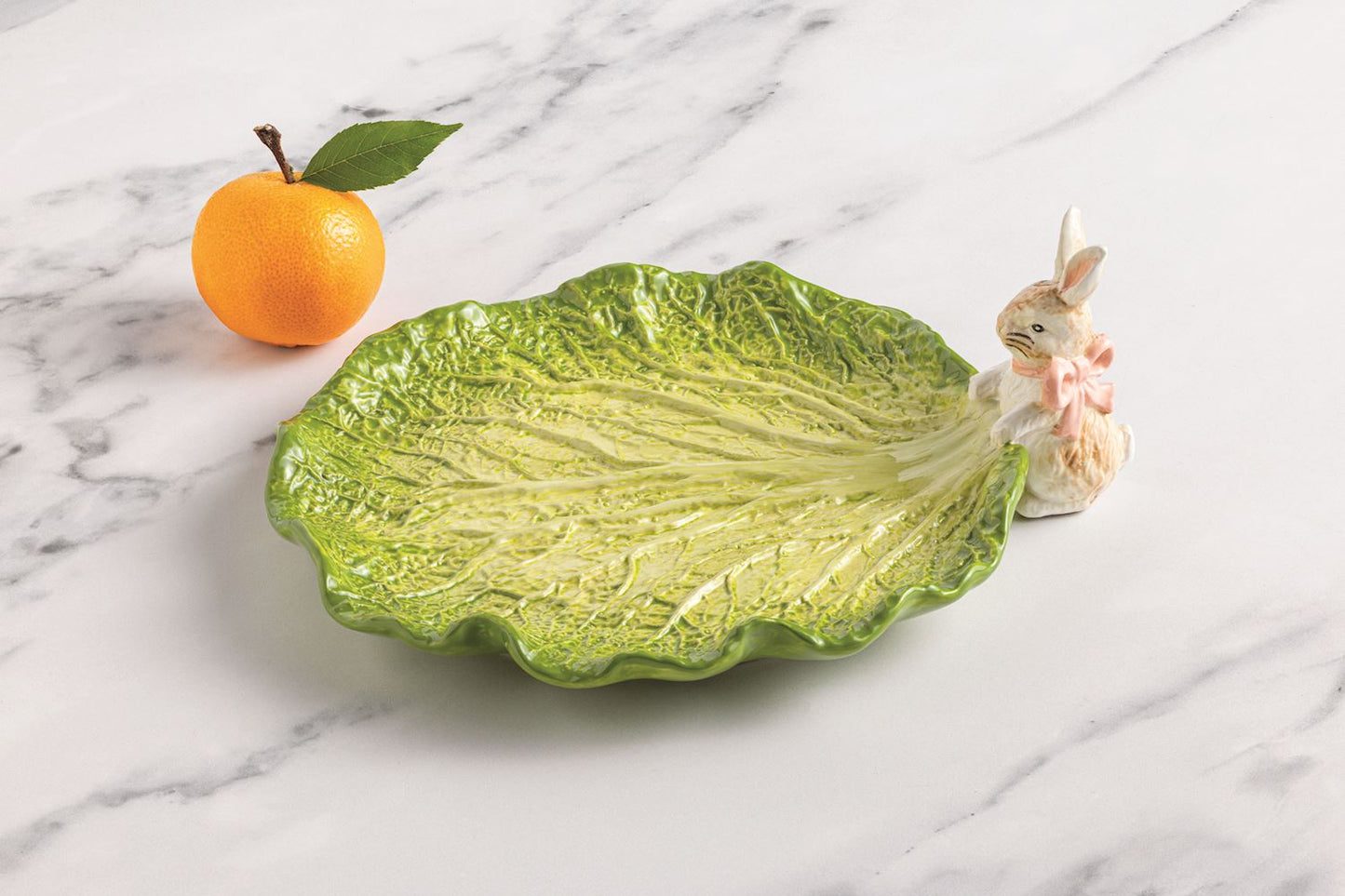 Small Bunny Cabbage Platter