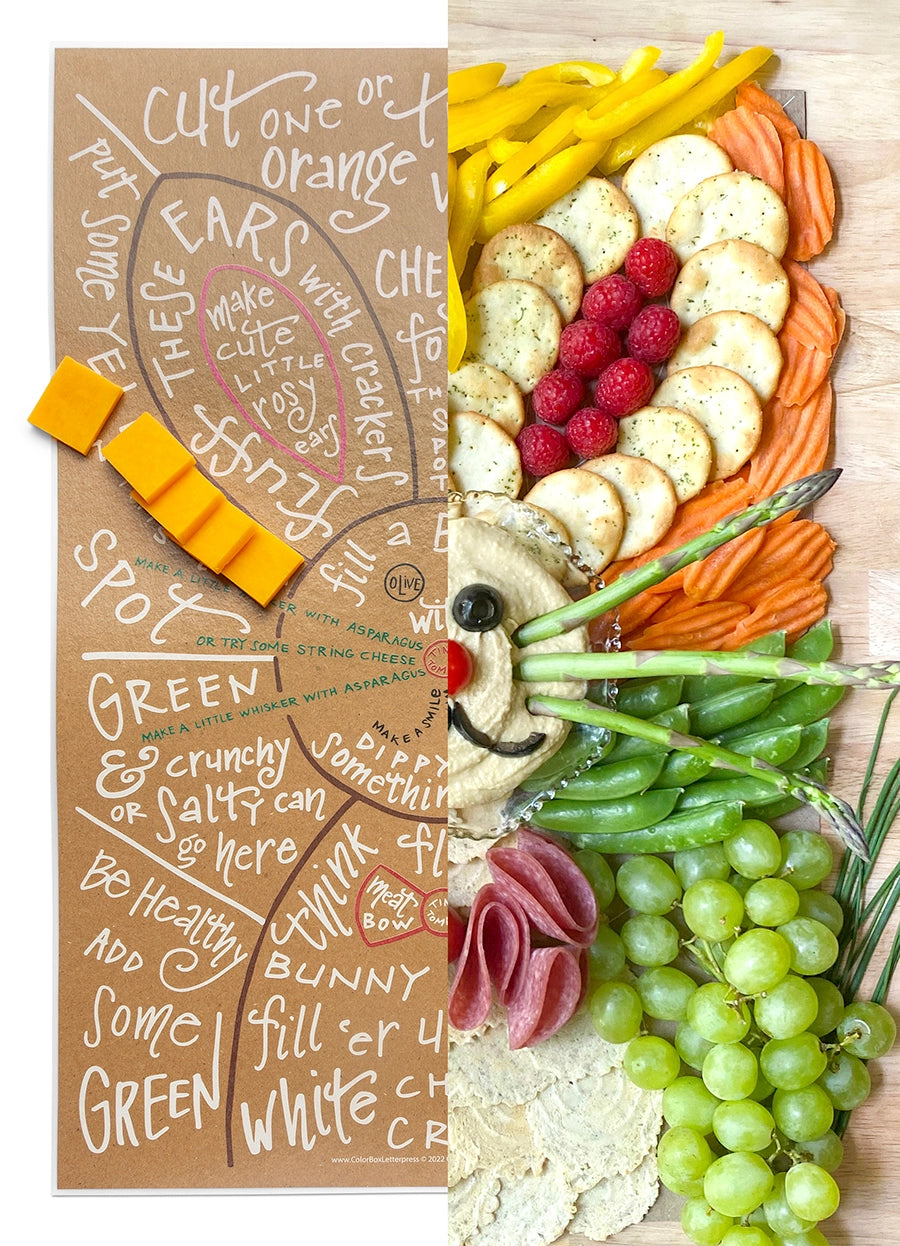 Bunny Charcuterie Cheat Sheet