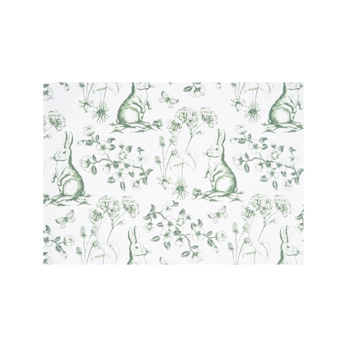 Spring Greens Bunny Toile Placemat