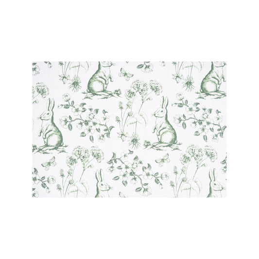 Spring Greens Bunny Toile Placemat