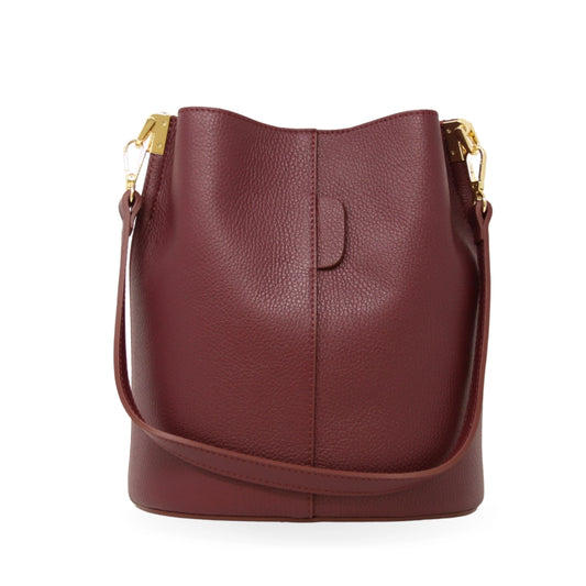 Genuine Italian Leather Bucket Bag