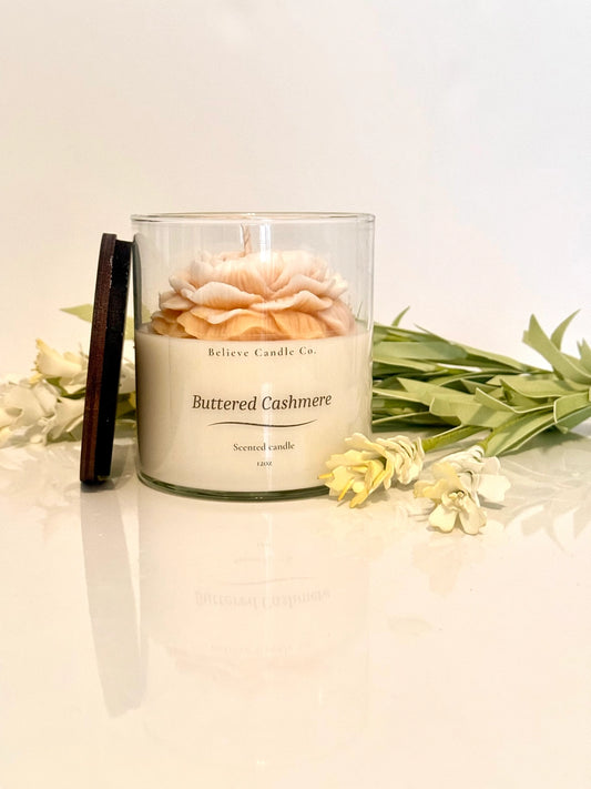 Believe Candle Co. Buttered Cashmere Candle Jar