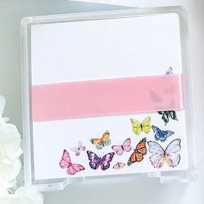 Butterflies Square Desk Set