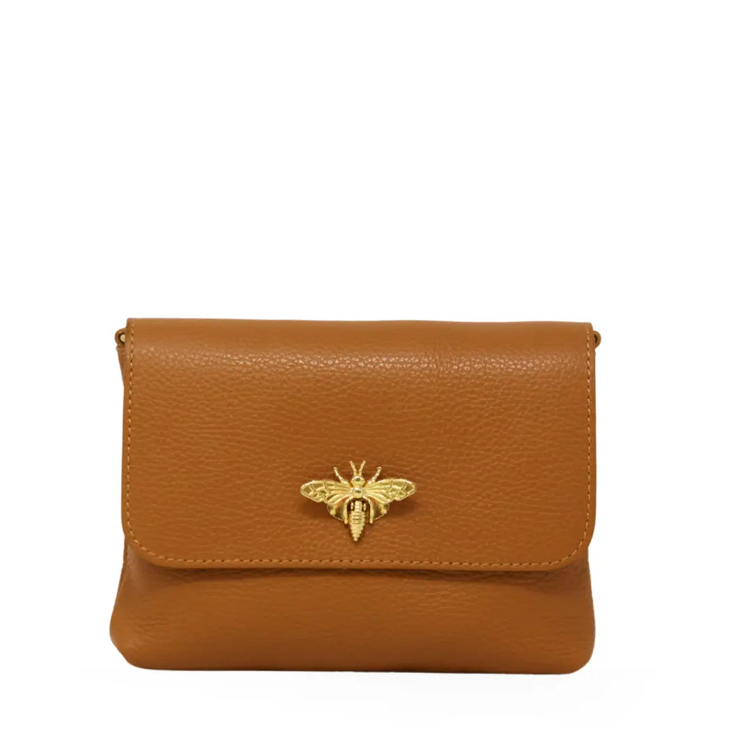 Genuine Italian Leather Butterfly Crossbody Bag