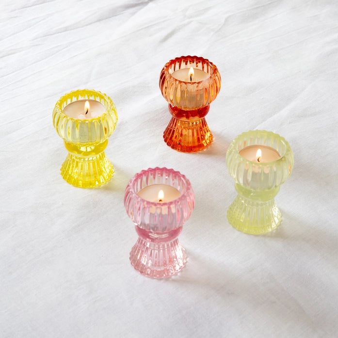 Small Glass Candle Holders