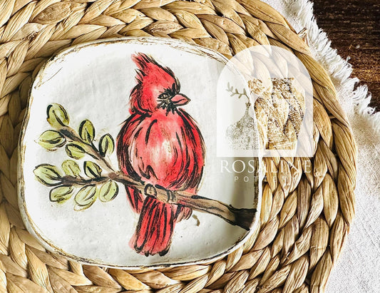 Rosaline Pottery Cardinal Plate