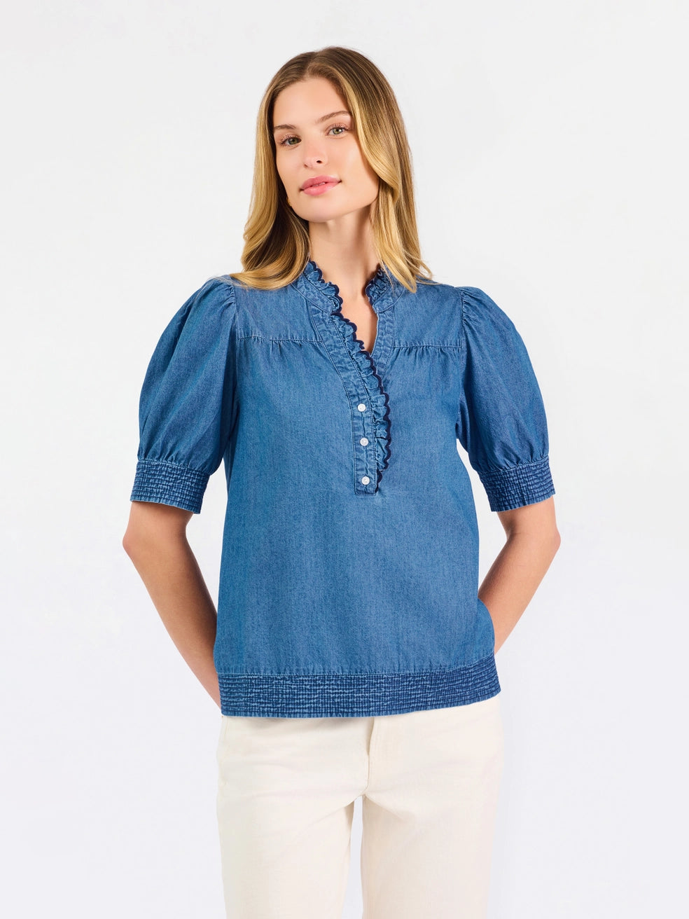 Emmie Chambray Top