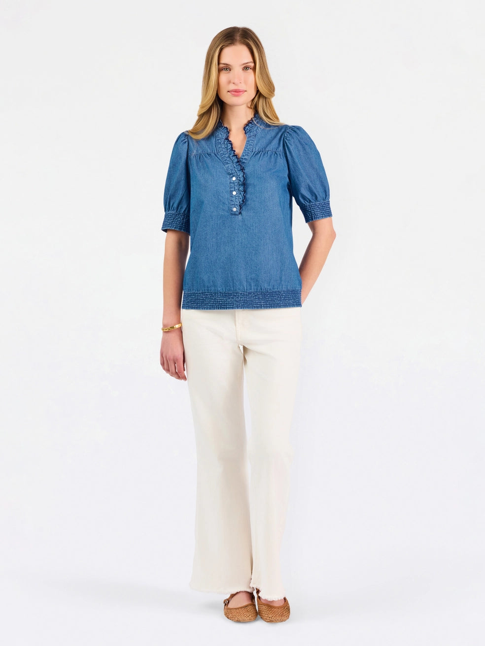 Emmie Chambray Top