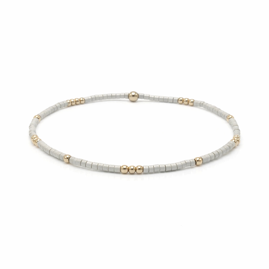 2mm Newport Champagne + Gold Filled Waterproof Bracelet